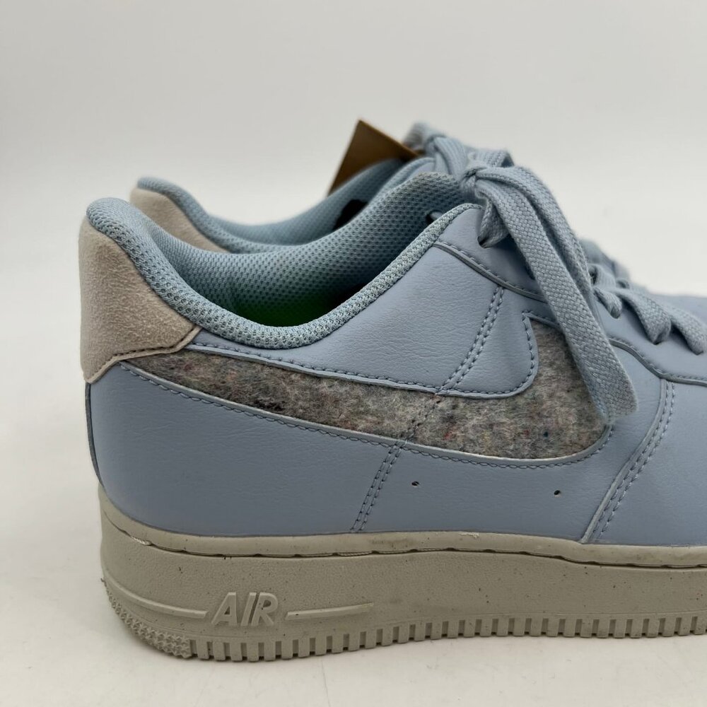 Nike Blue & Gray Air Force 1 ‘07 SE Sneakers | Size 8 - Picture 7 of 10